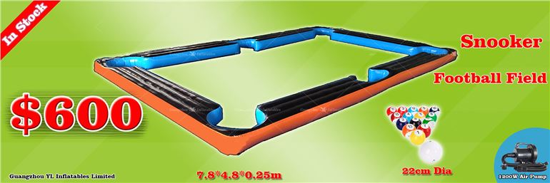 inflatable snooker football courts in stock sale 600usd