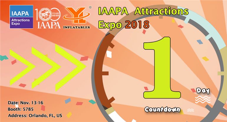 YL Inflatables 2018 IAAPA Orlando trade show