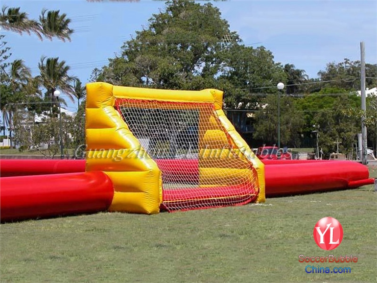 Top selling bubble football pitch,giant inflatable football field