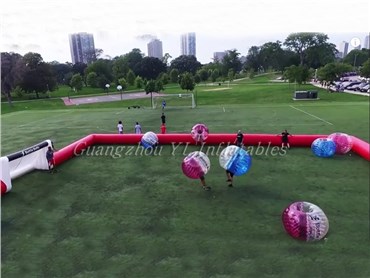 large inflatable football pitch, inflatable football field for soccer bubble