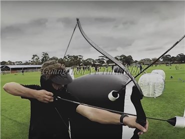 inflatable black paintball
