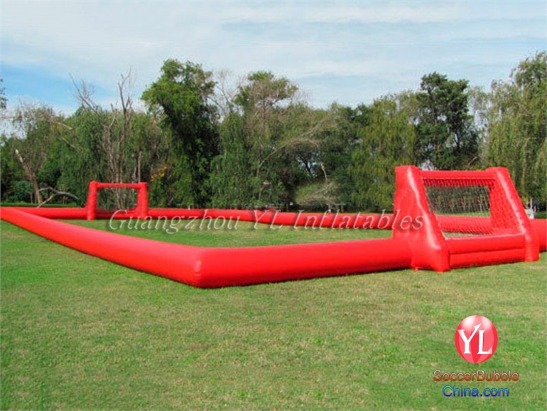 Outdoor giant inflatable football field