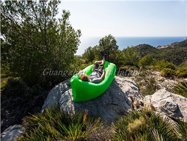 Inflatable air sleeping bag