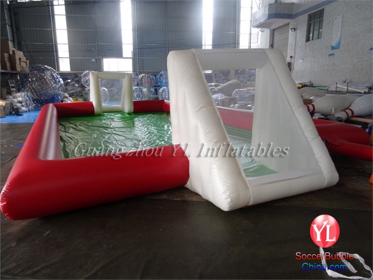 2016 inflatable human bubble football pitch indoor soccer field for sale