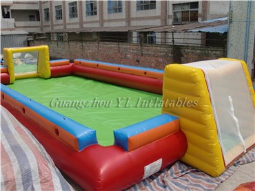 Outdoor court inflatable bumper bubble field