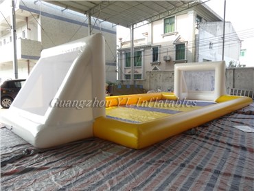 Custom design inflatable soap soccer field